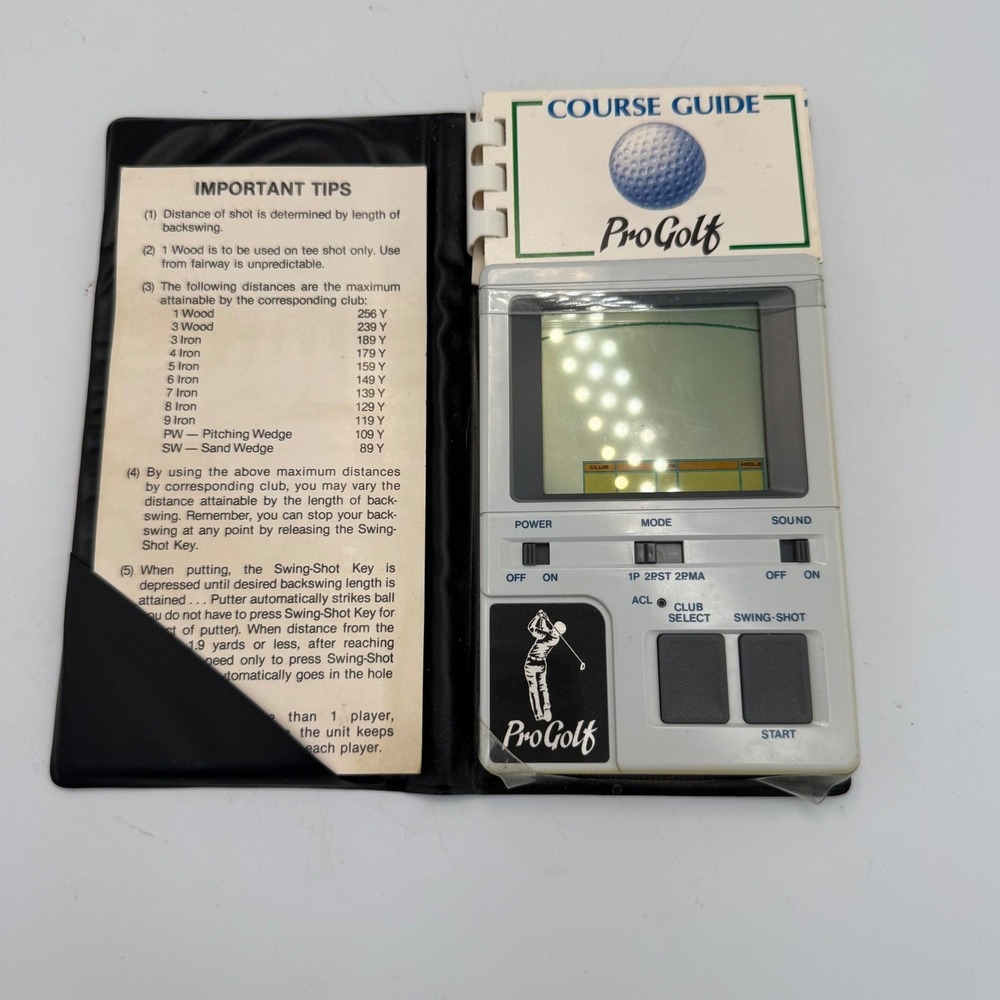 Vintage 1984 Bandai LSI Game Pro Golf Handheld Electronic Game Japan Tested